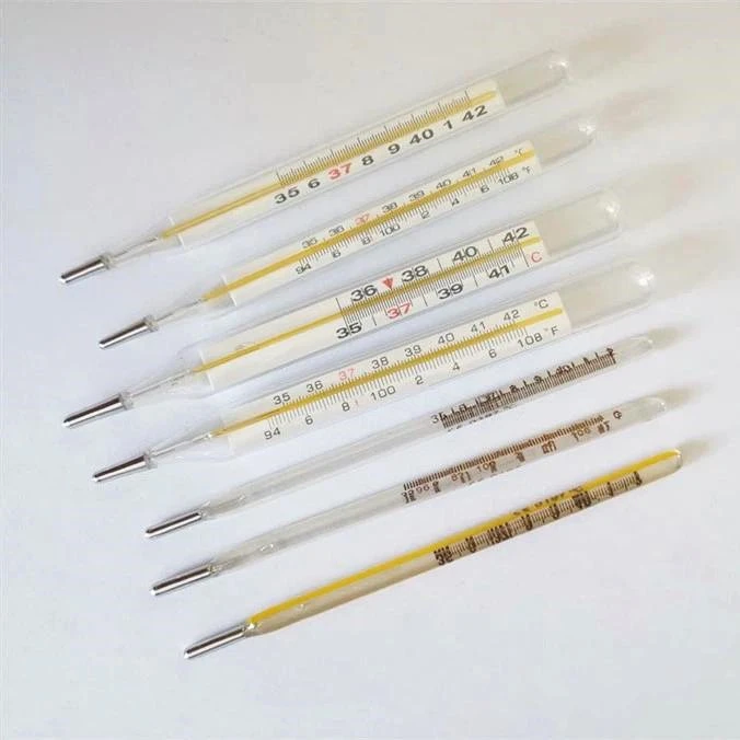 Axillary Medium Mercury Glass Thermometer factory
