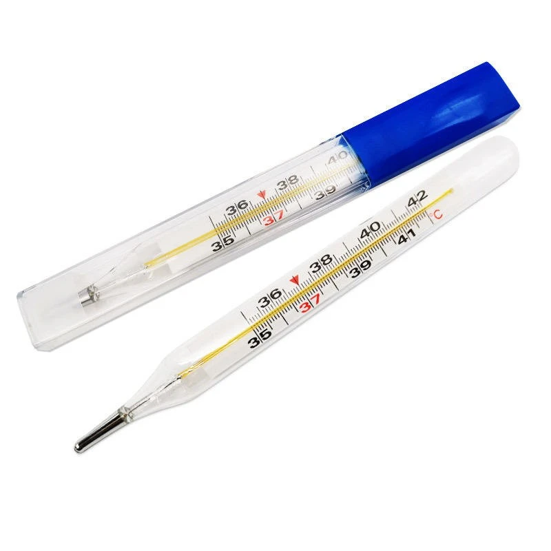 Axillary Medium Mercury Glass Thermometer high quality