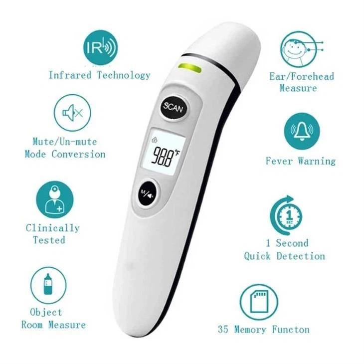 Dual Mode Ear and Forehead Thermometer