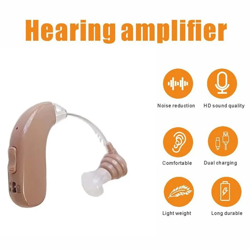 Elderly BTE Behind Ear Hearing Aids