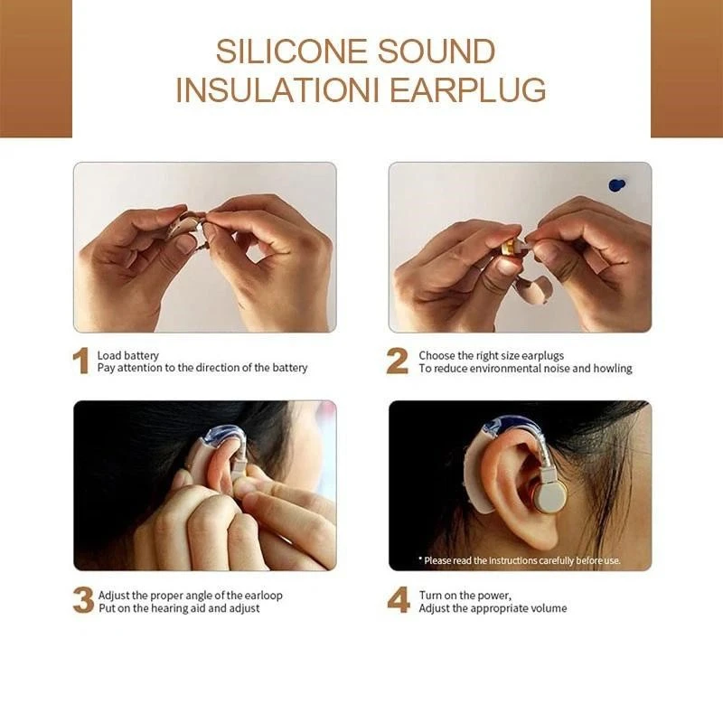 Elderly BTE Behind Ear Hearing Aids high quality