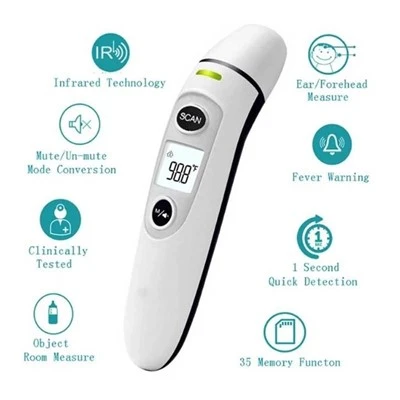 Dual Mode Ear and Forehead Thermometer